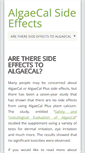 Mobile Screenshot of algaecalsideeffects.com